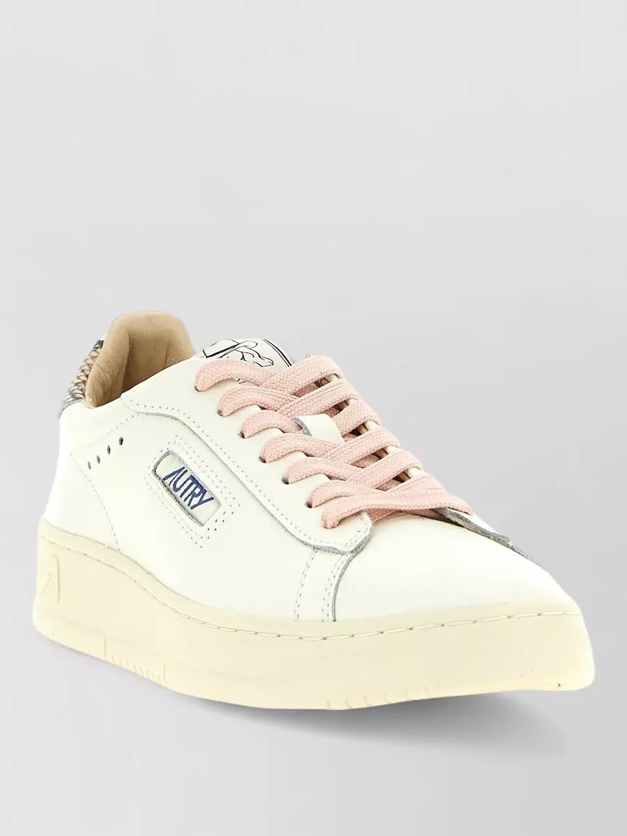 Autry leather low-top lace-up sneakers