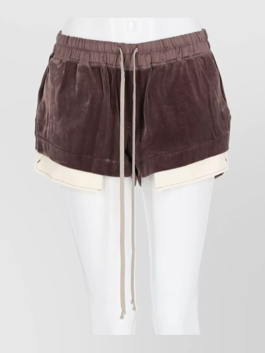 Rick Owens silk fog boxer shorts