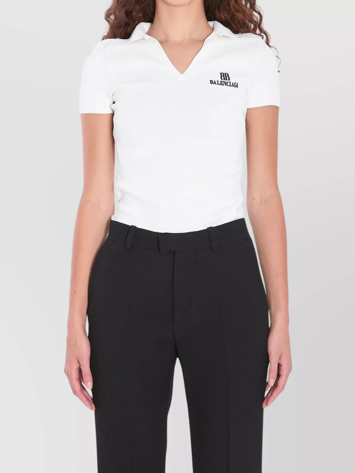 Balenciaga V-Neckline Short Sleeve Knitwear