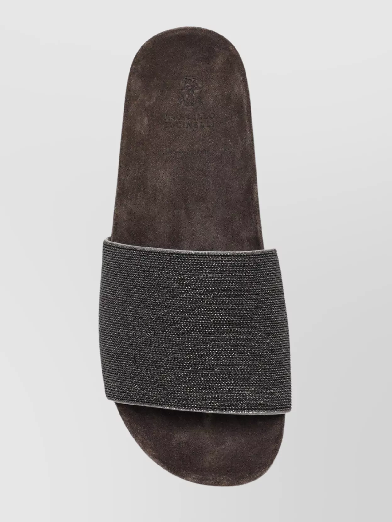 Brunello Cucinelli Stylish Flat Sole Suede Slides