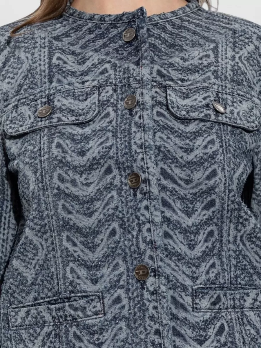Diesel Denim Collarless Jacket
