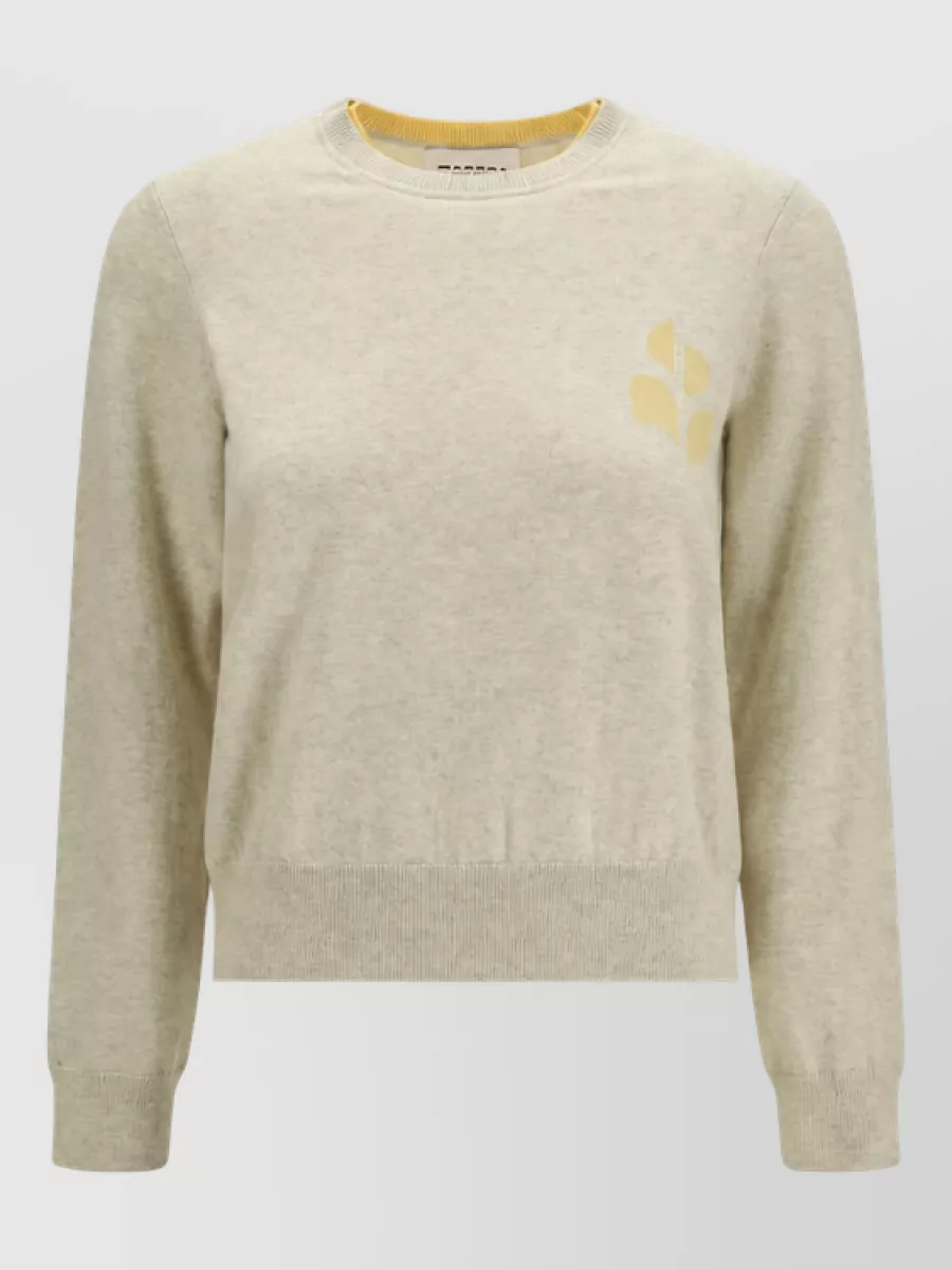 Isabel Marant Etoile Cotton Wool Logo-Embroidered Sweatshirt