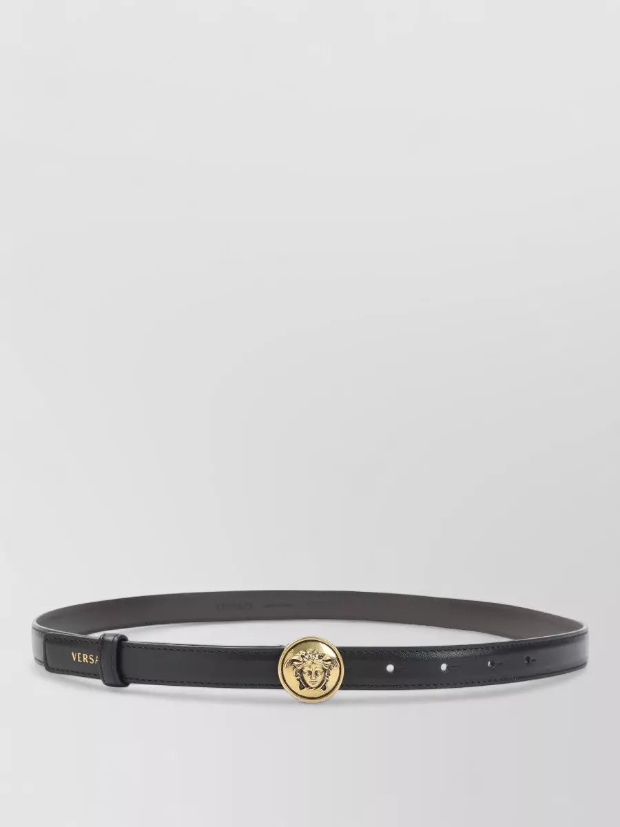 Versace leather medusa buckle belt