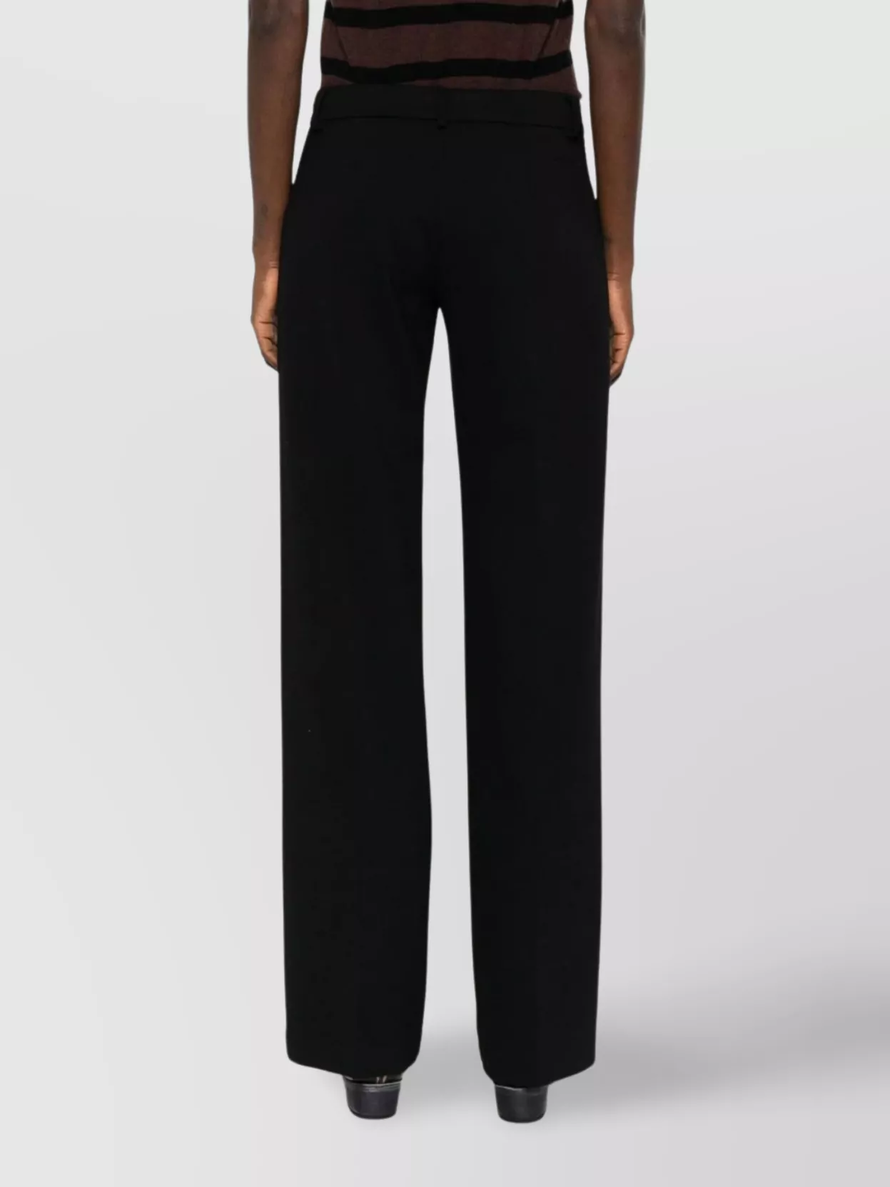 Ermanno Firenze Wide Leg Trousers With Pockets And Crease