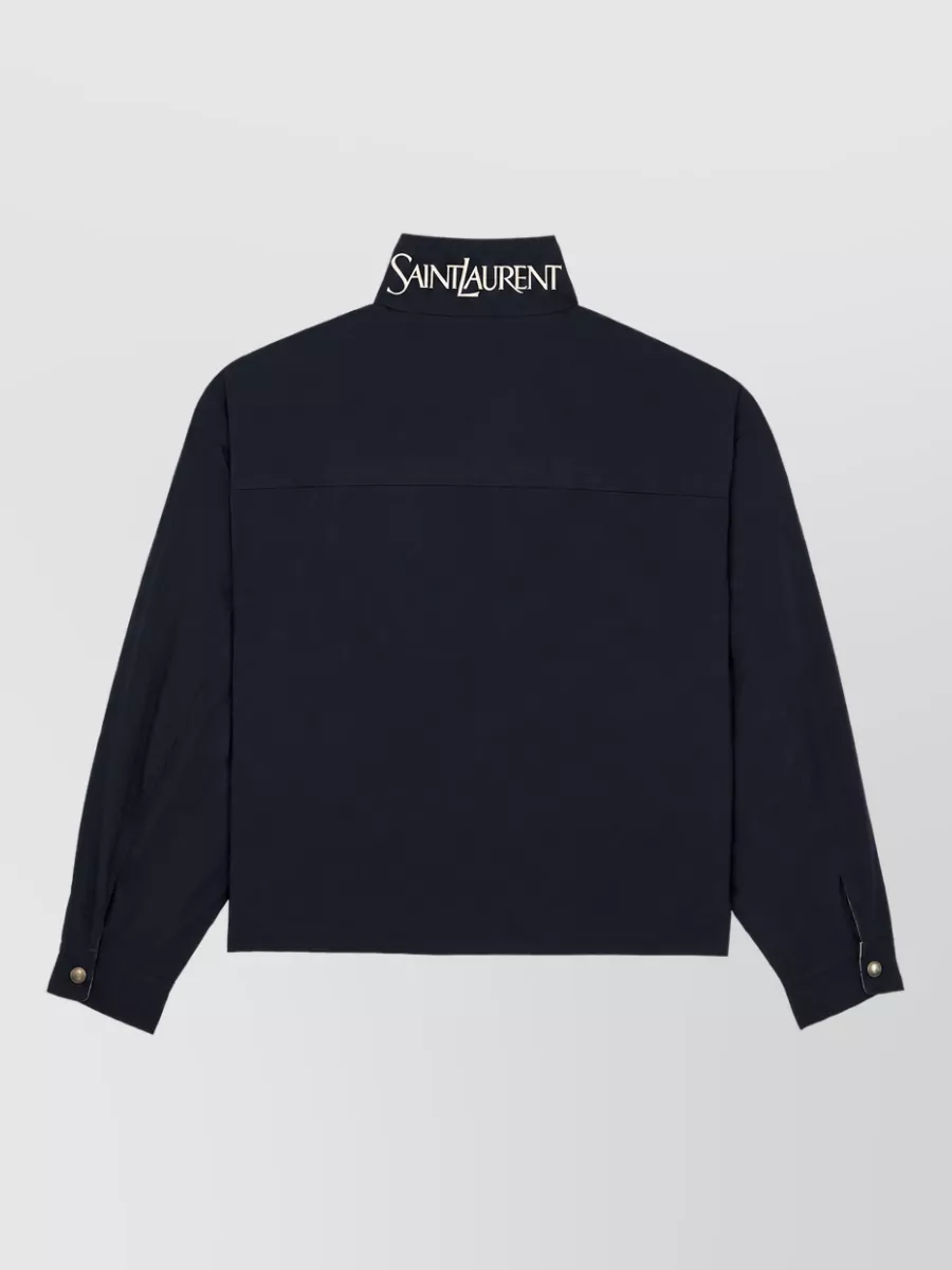 Saint Laurent Cotton Reversible Oversized Coat