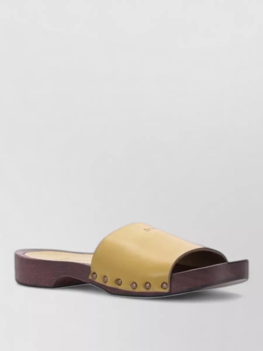 La Rose Leather Sandals