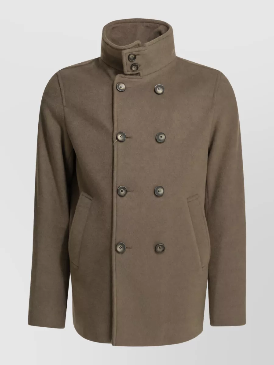 Herno double-breasted short coat