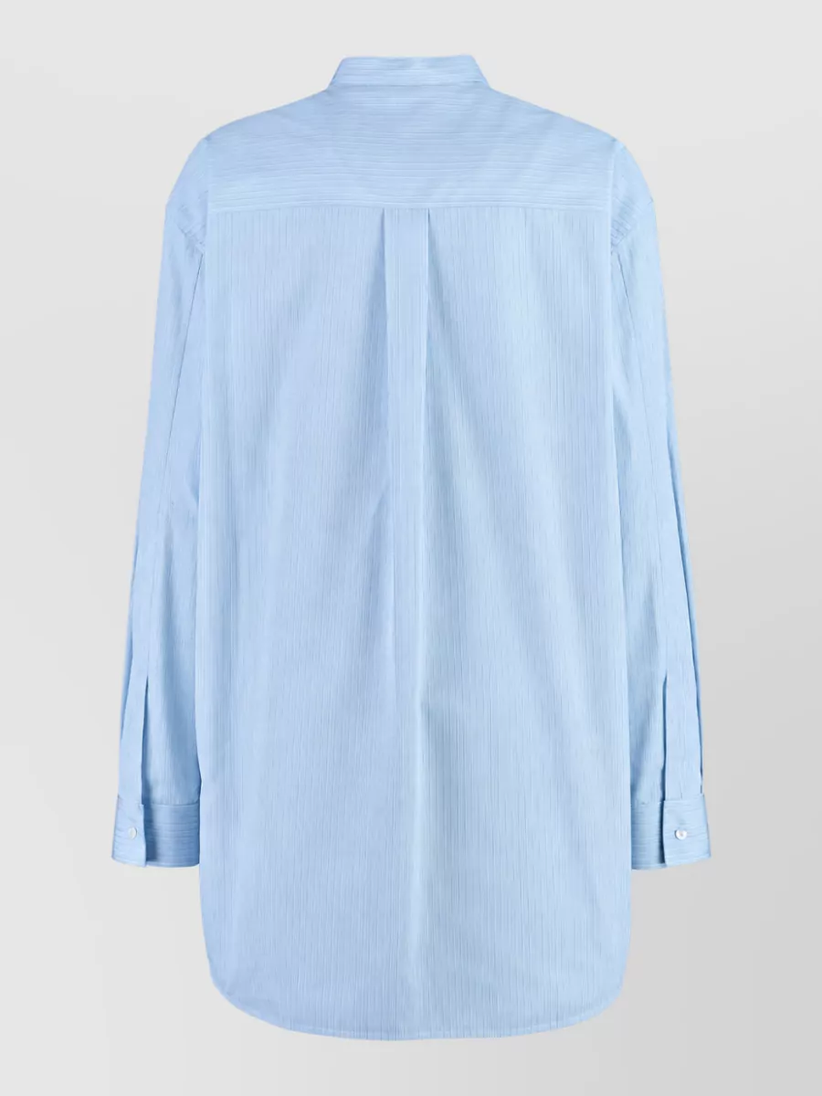 Jil Sander Striped Cotton Poplin Shirt