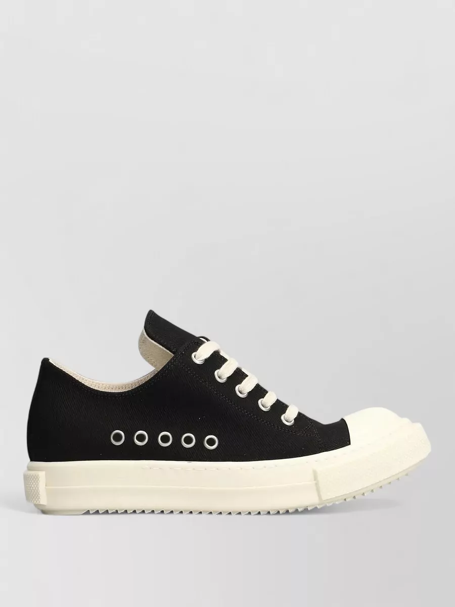 Rick Owens Drkshdw Denim Low-Top Lace-Up Sneakers