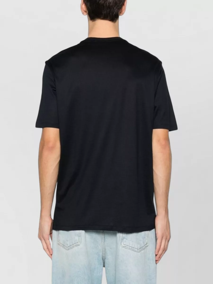 Emporio Armani Cotton Blend T Shirt Short Sleeves Round Neck