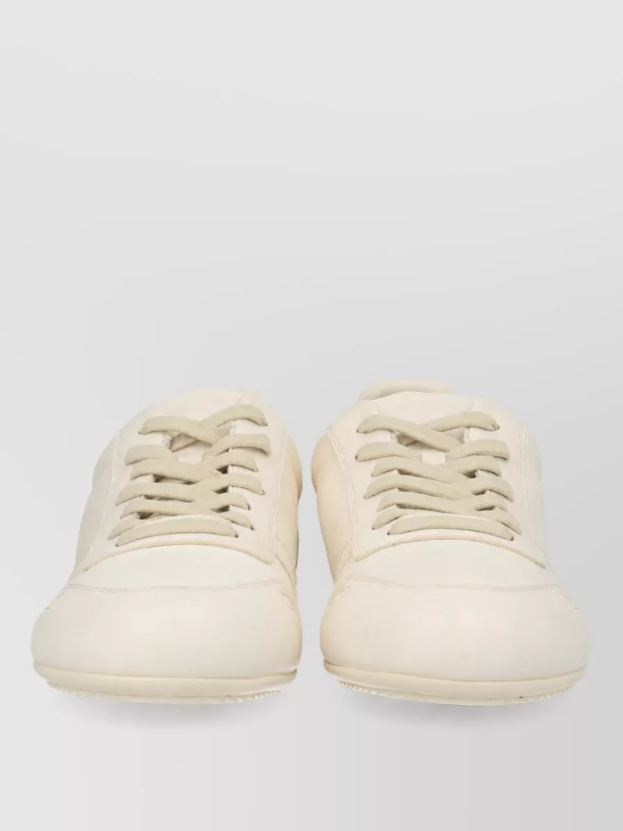 Rick Owens leather lace-up sneakers