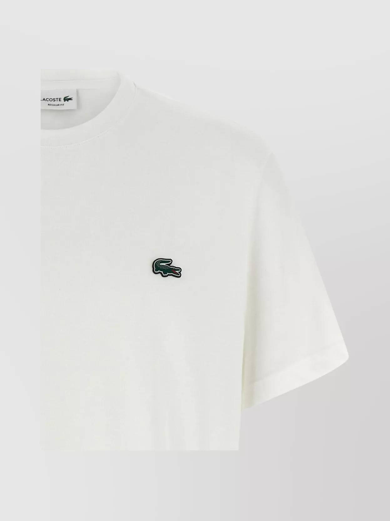 Lacoste Logo Embroidered Crew Neck T-Shirt