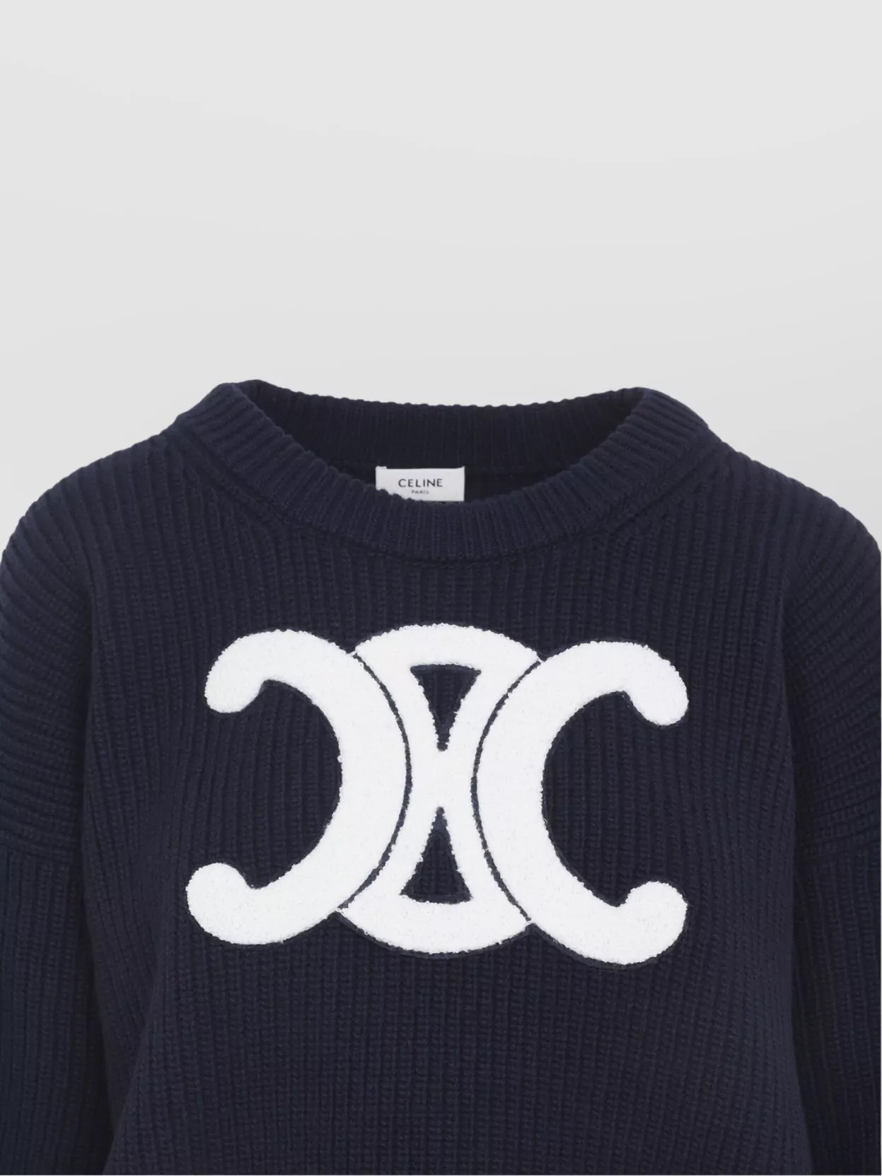 Celine Knitwear Sweater Dropped Shoulders