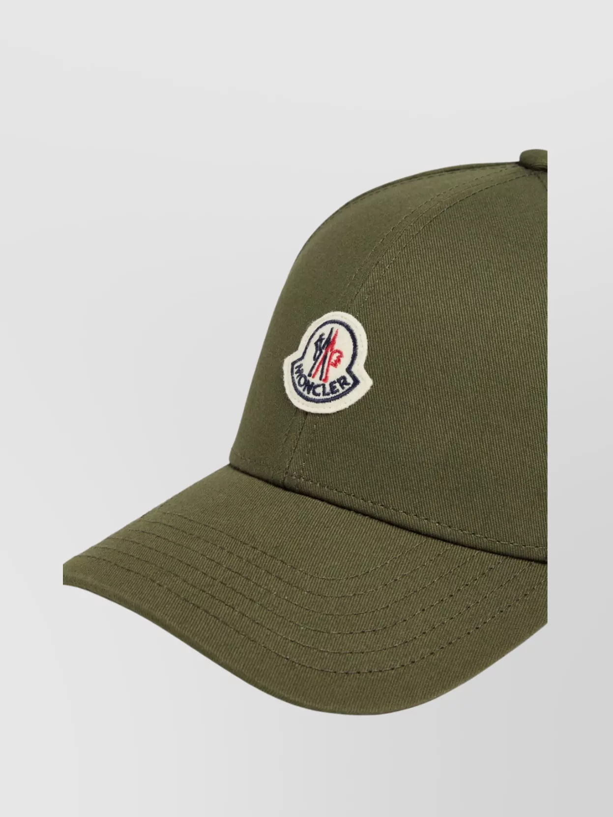 Moncler Cotton Gabardine Baseball Cap With Curved Brim