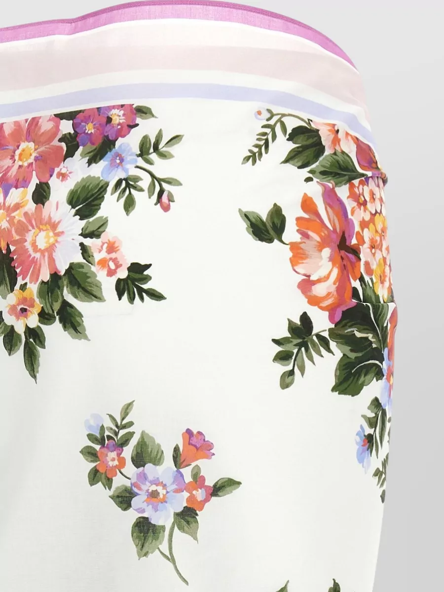 Dolce&Gabbana Bouquet Floral Sarong Skirt Wrap Design