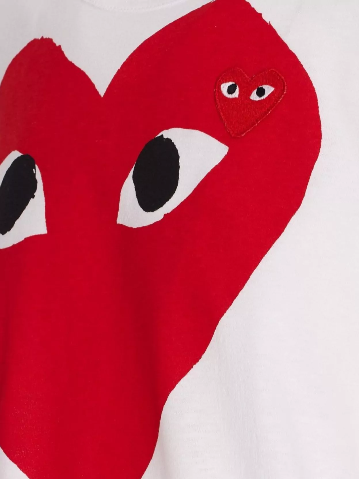 Comme Des Garçons Play Crew Neck Graphic Print Regular Fit T-Shirt