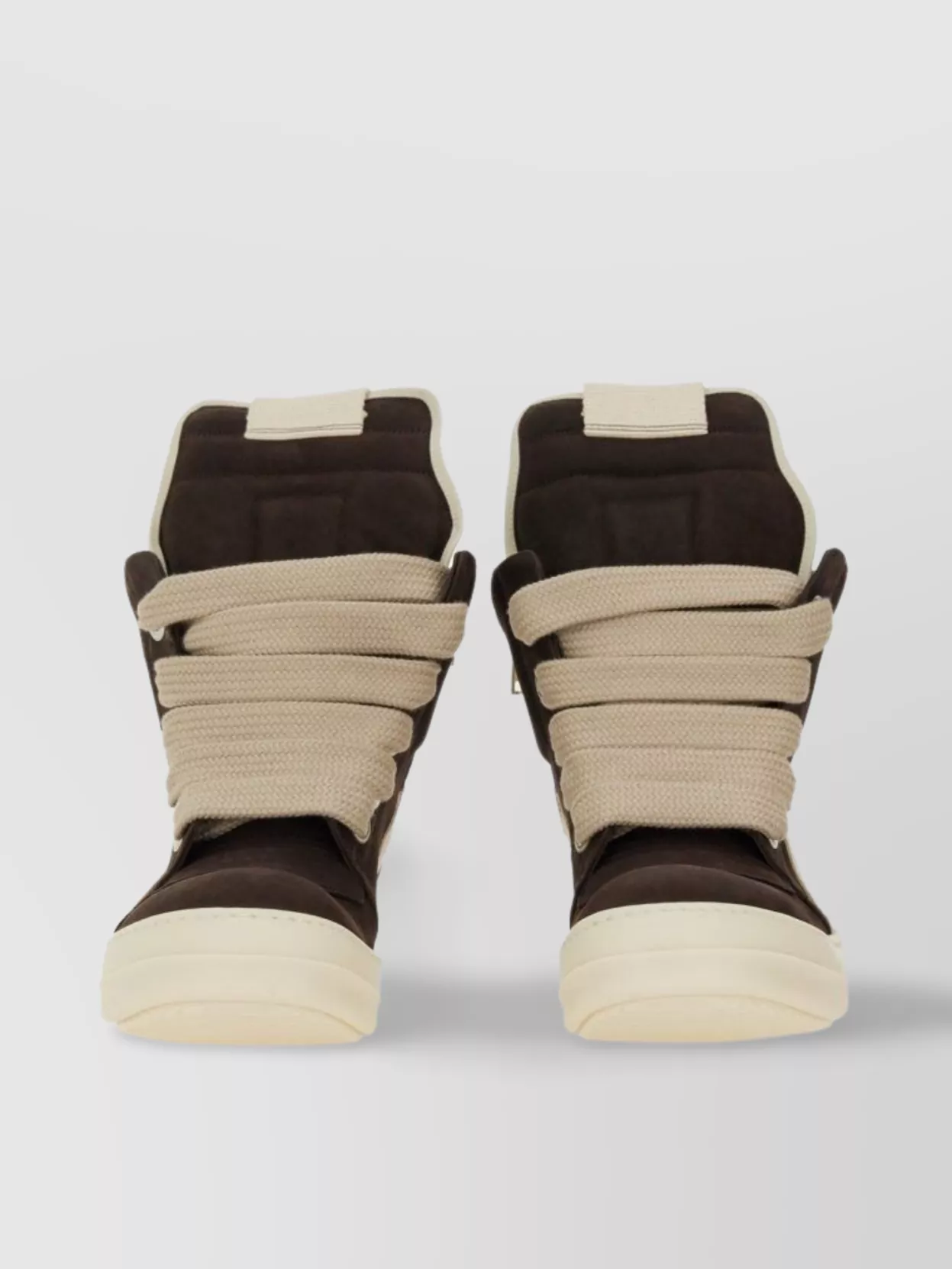 Rick Owens Contrast Sole High-Top Sneaker
