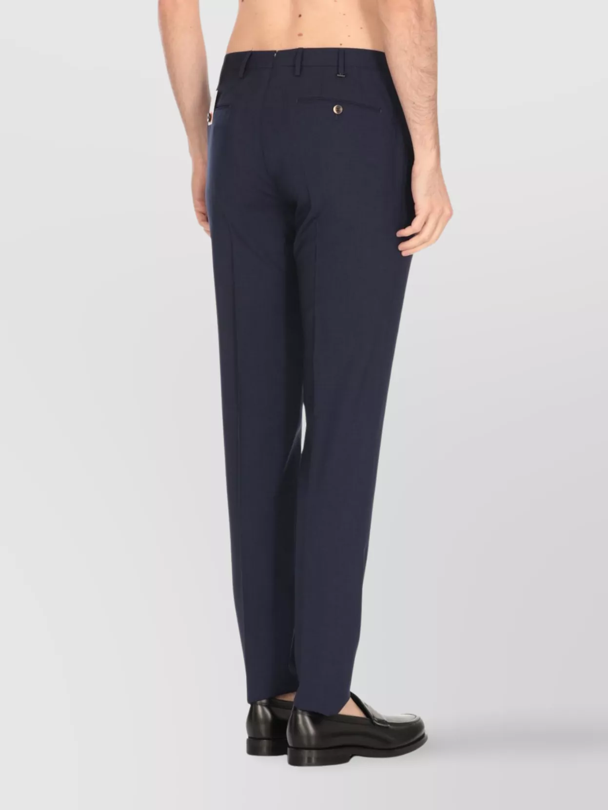 Pt Torino Skinny Wool Trousers Pockets