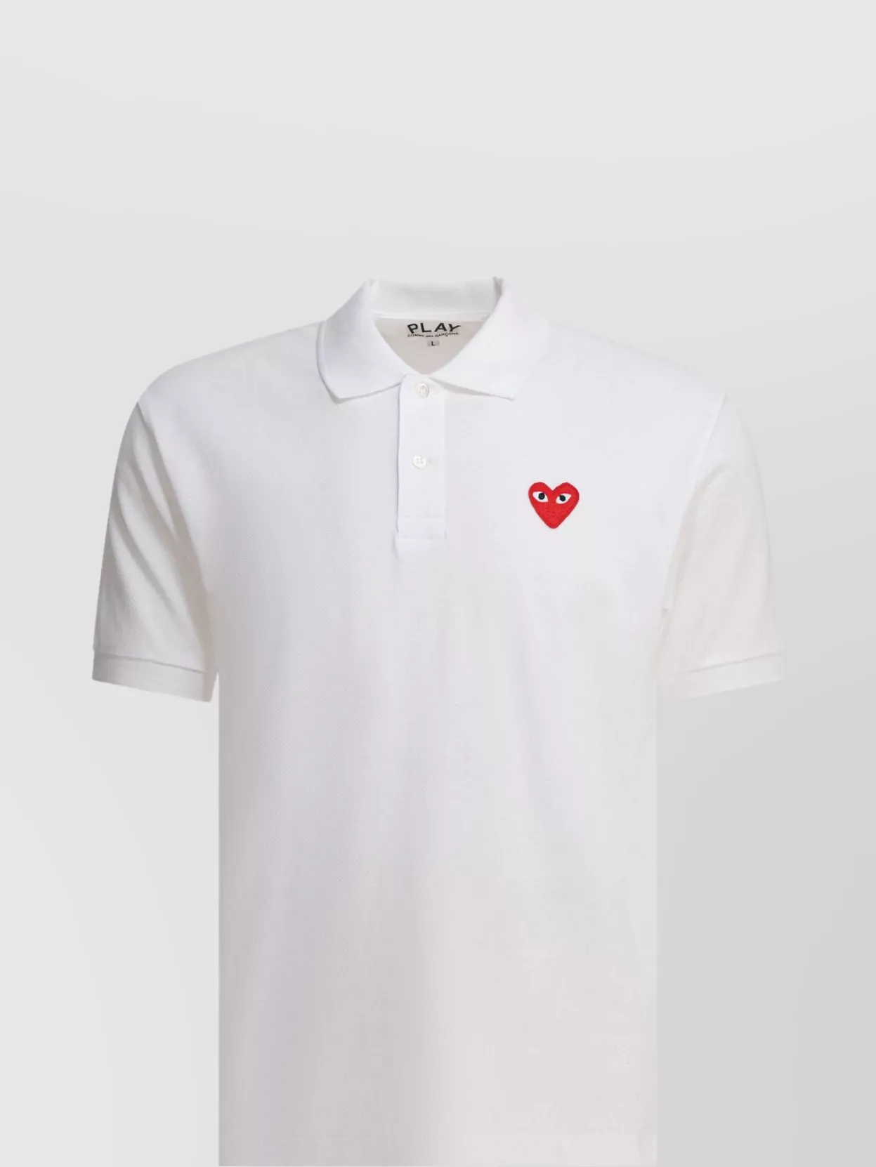 Comme des Garçons Play cotton button-down polo shirt