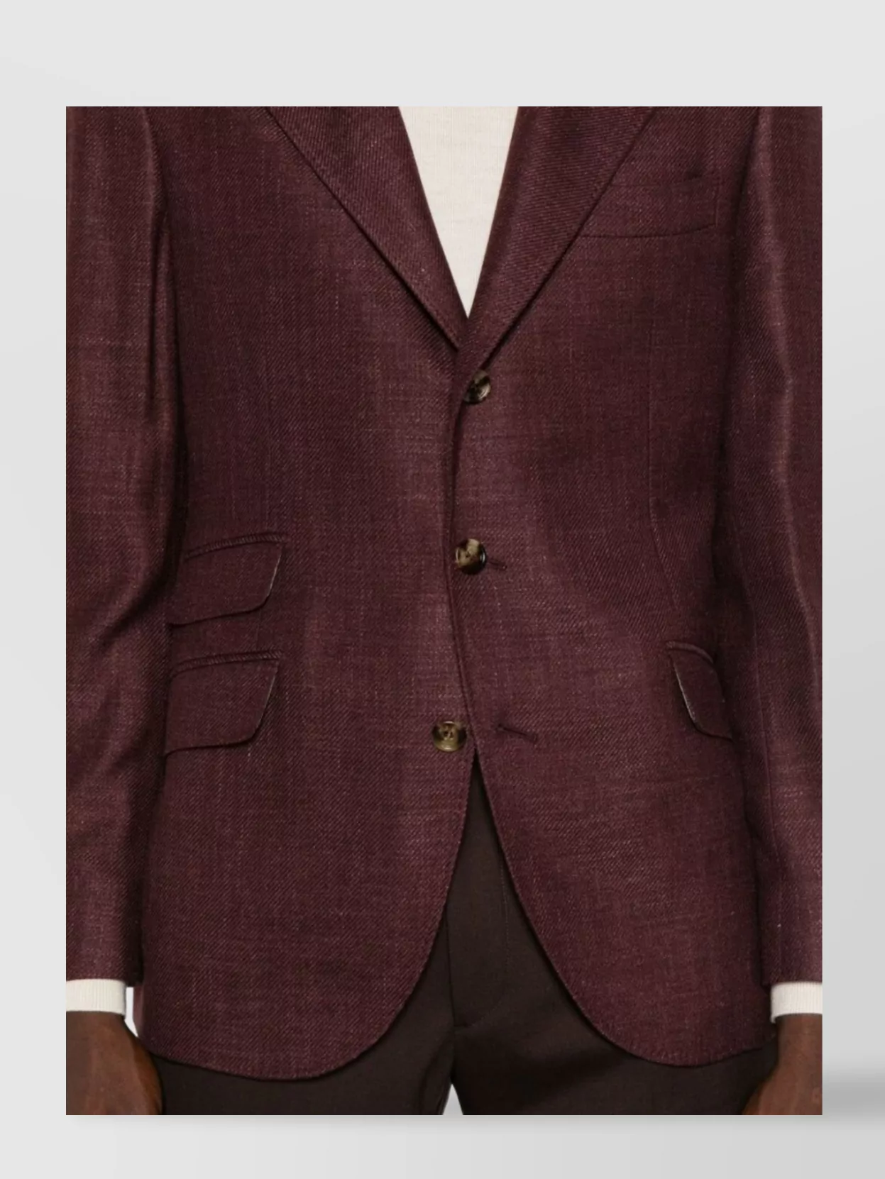 Brunello Cucinelli Tailored Single-Breasted Jacket Lapel