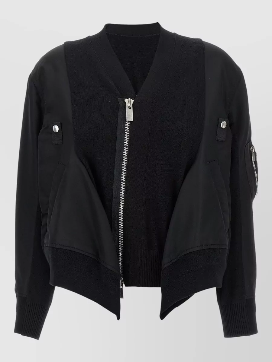 Sacai bomber cardigan