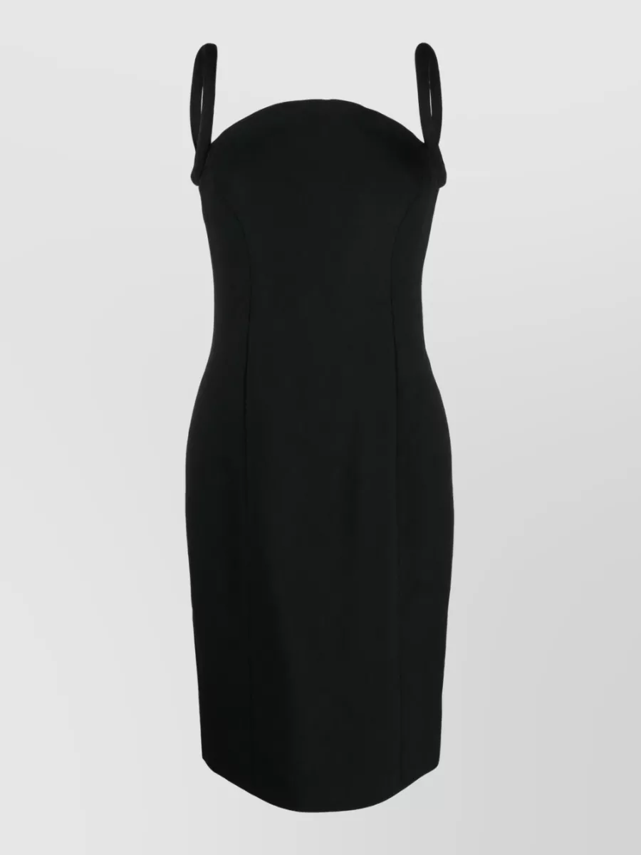 Versace Rolled Knit Knee-Length Dress