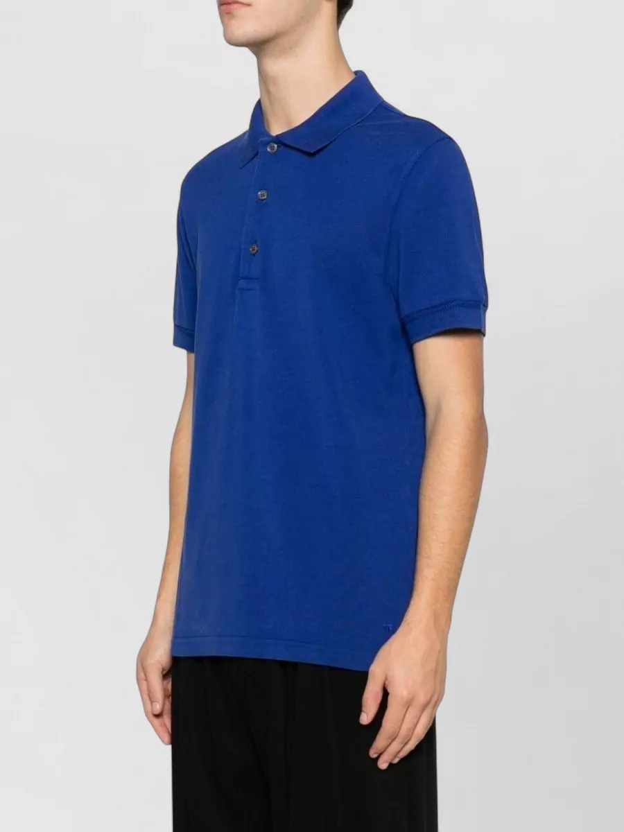 Tom Ford Polo Shirt Cotton Blend Piqué Knit