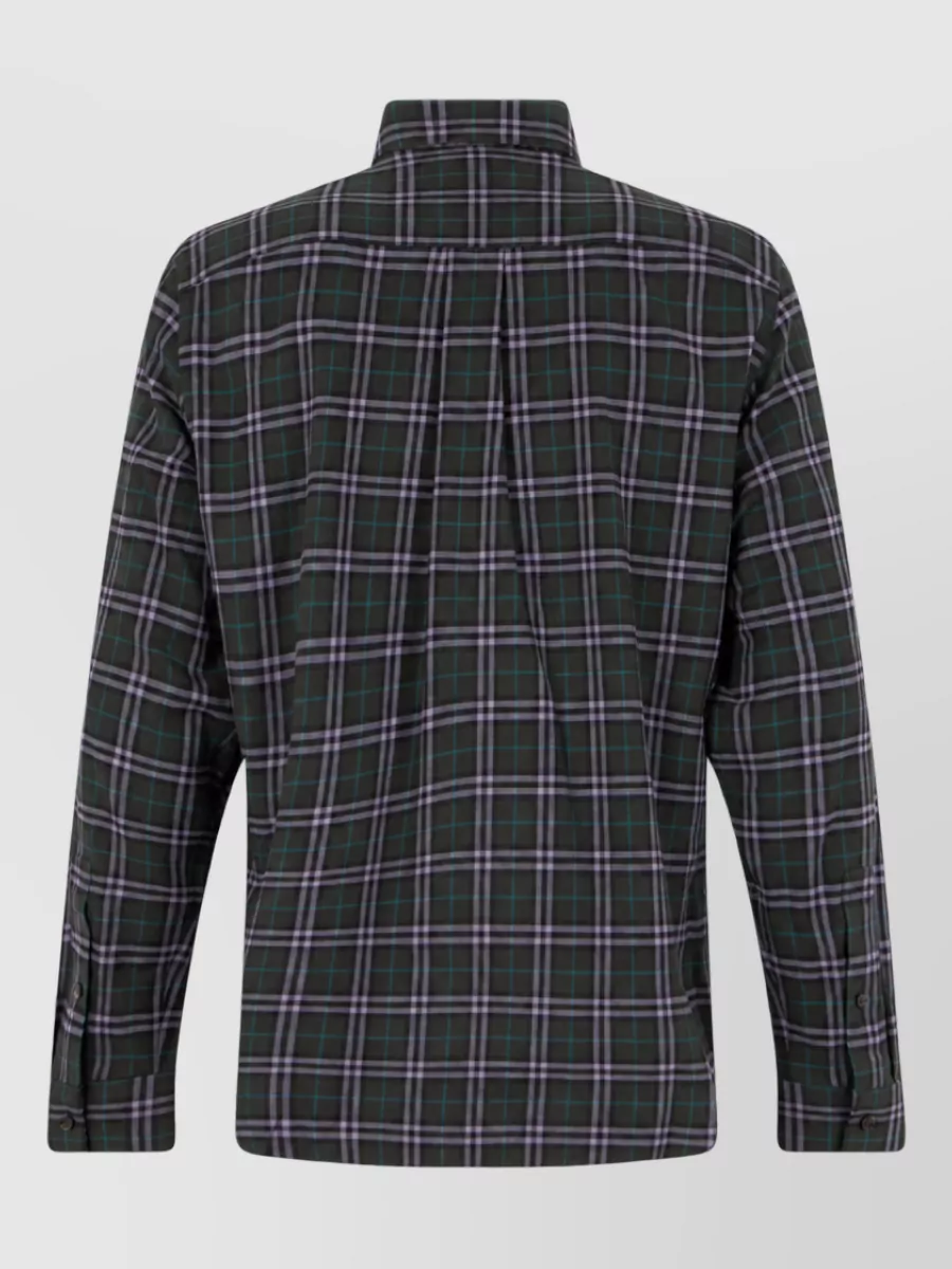 Burberry Checked Cotton Long-Sleeve Shirt