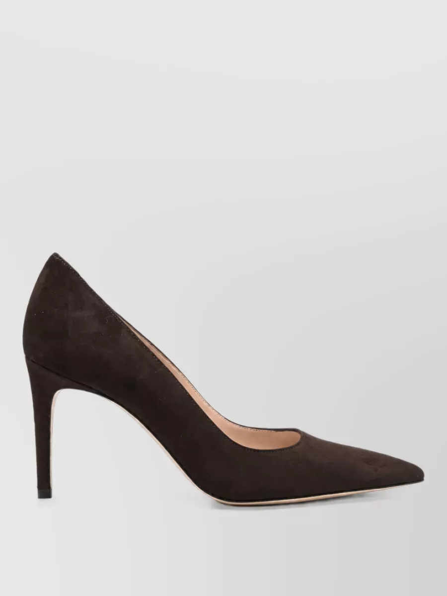 Stuart Weitzman Suede Leather Pumps