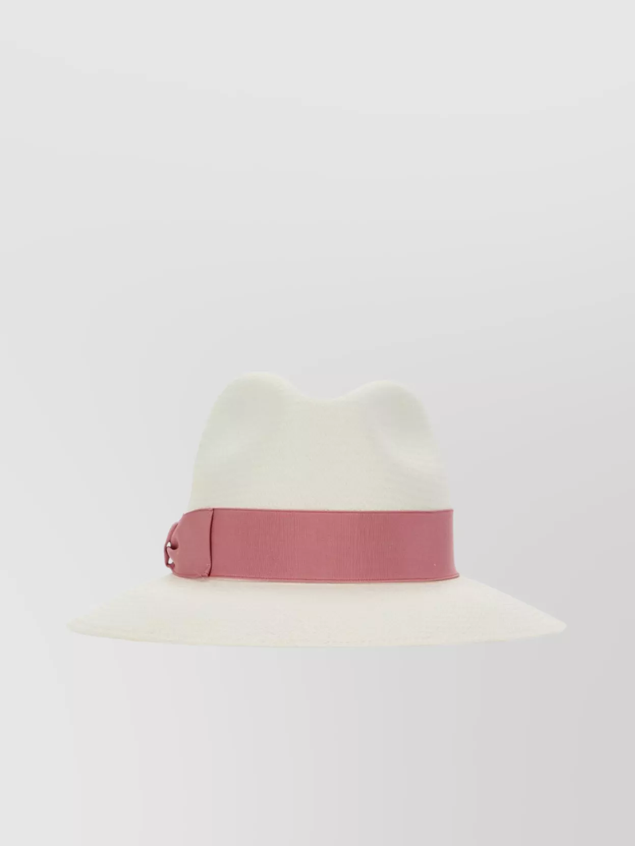 Borsalino Straw Giulietta Panama Hat With Bow Detail