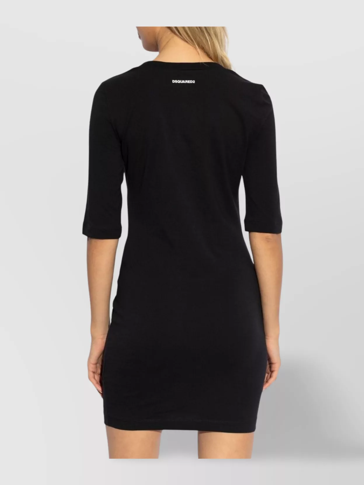 Dsquared2 Round Neckline Heart Cutout Dress