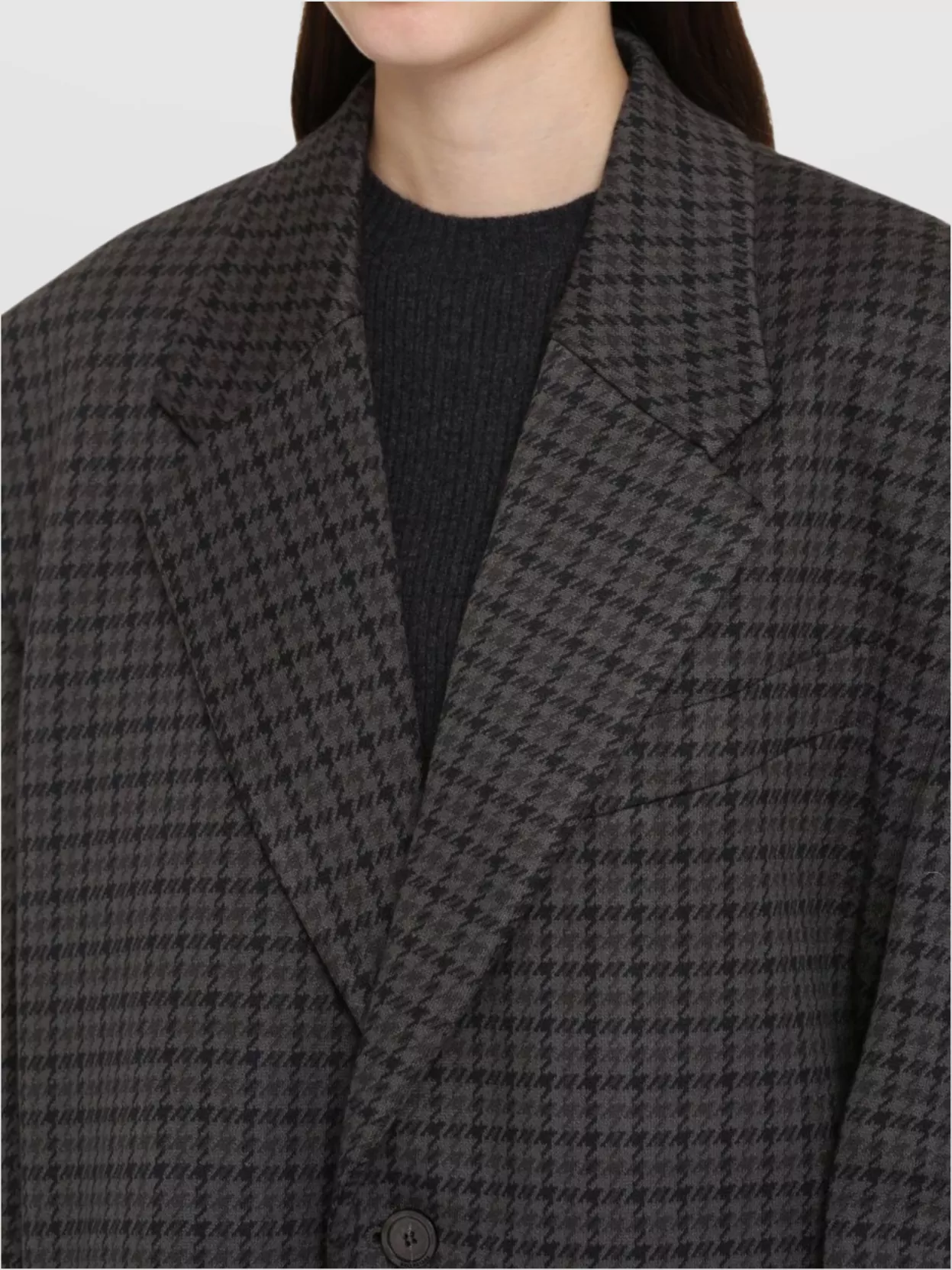 Balenciaga Tailored Single-breasted Houndstooth Blazer