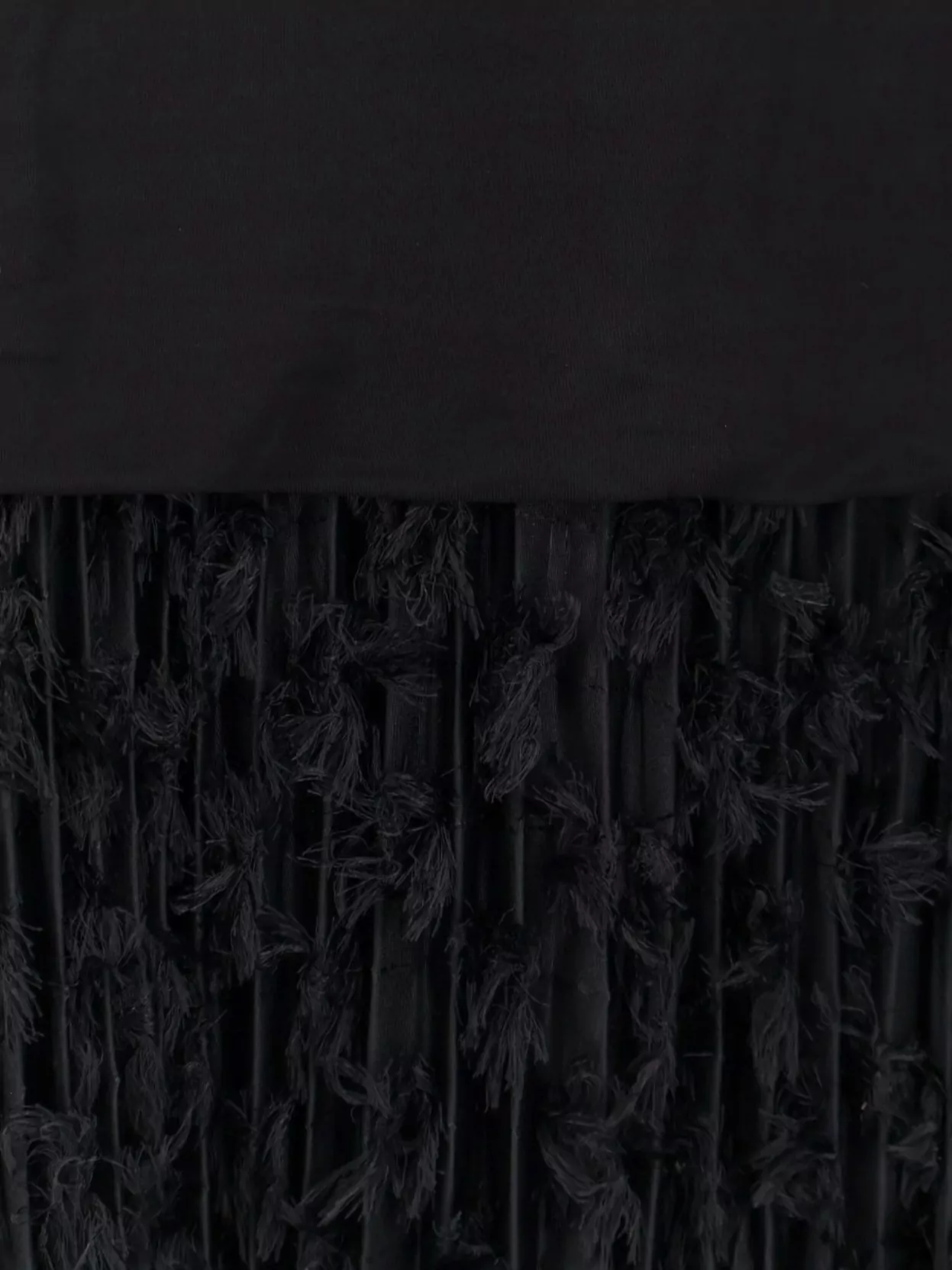 Boss Textured Knitwear With Long Sleeves And Fringe