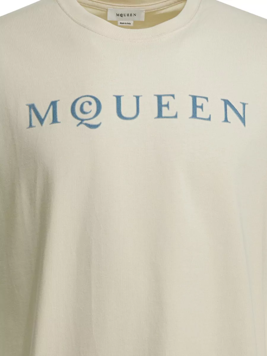 Mc Queen Short Sleeve Crew Neck Designer T Shirt
