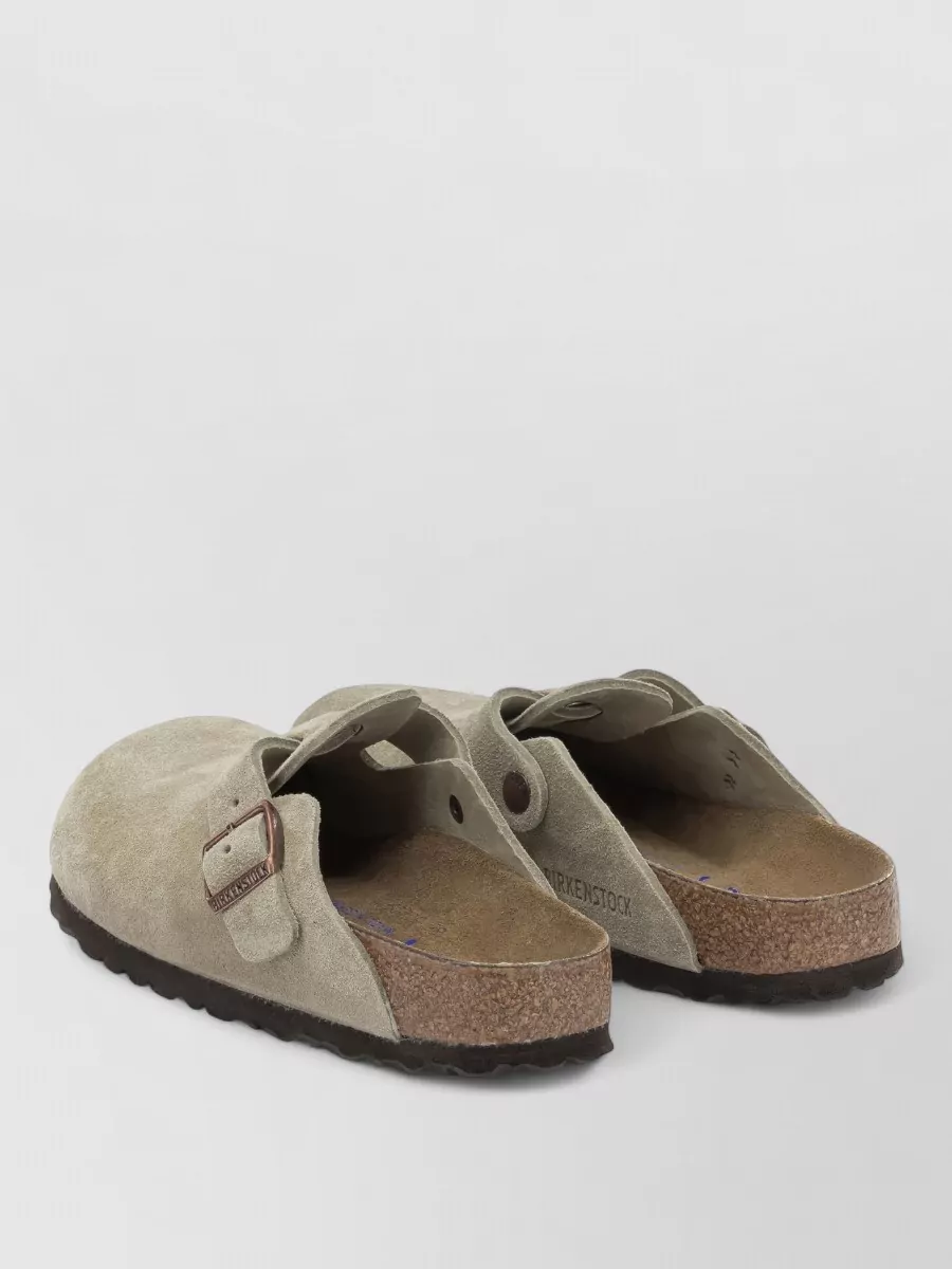 Birkenstock Suede Leather Boston Slippers