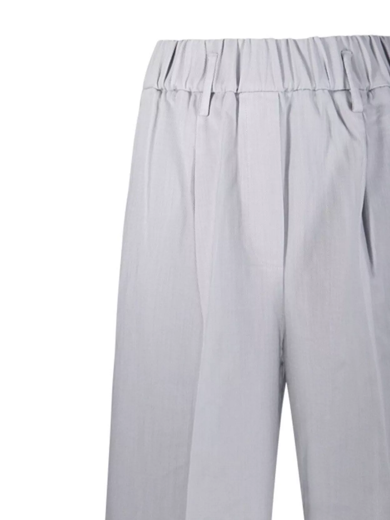 Forte Forte High Waist Wide Leg Pleated Trousers In White
