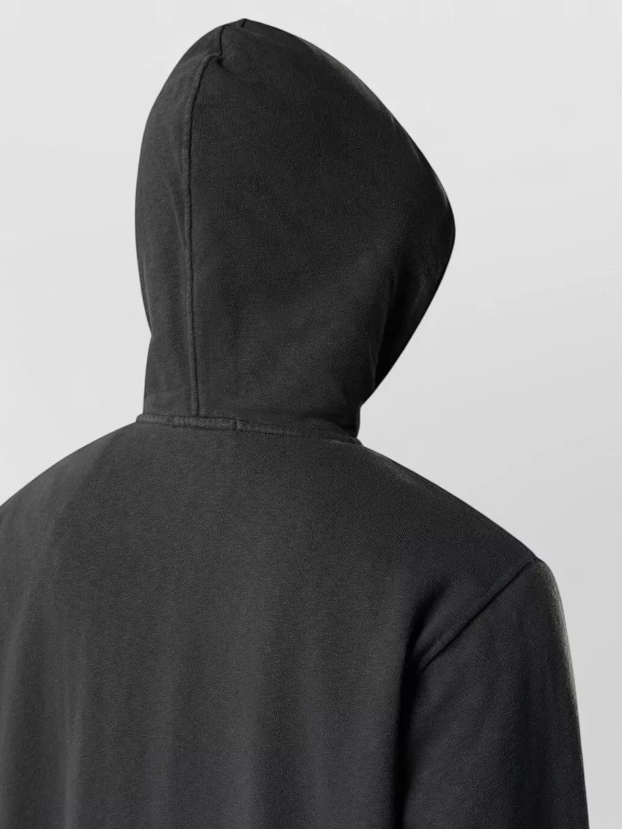 Stone Island Cotton Hooded Zip Sweatshirt
