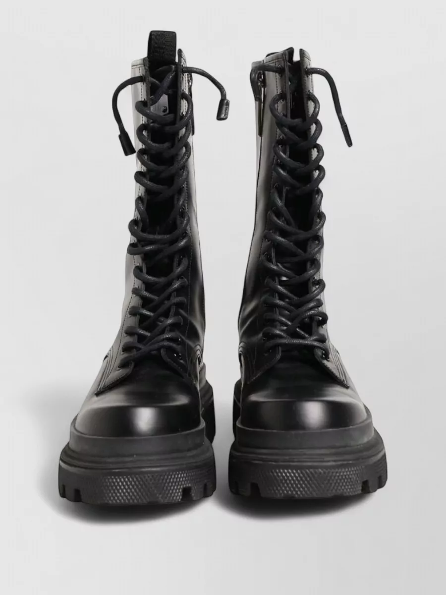 Dolce&Gabbana leather combat boots