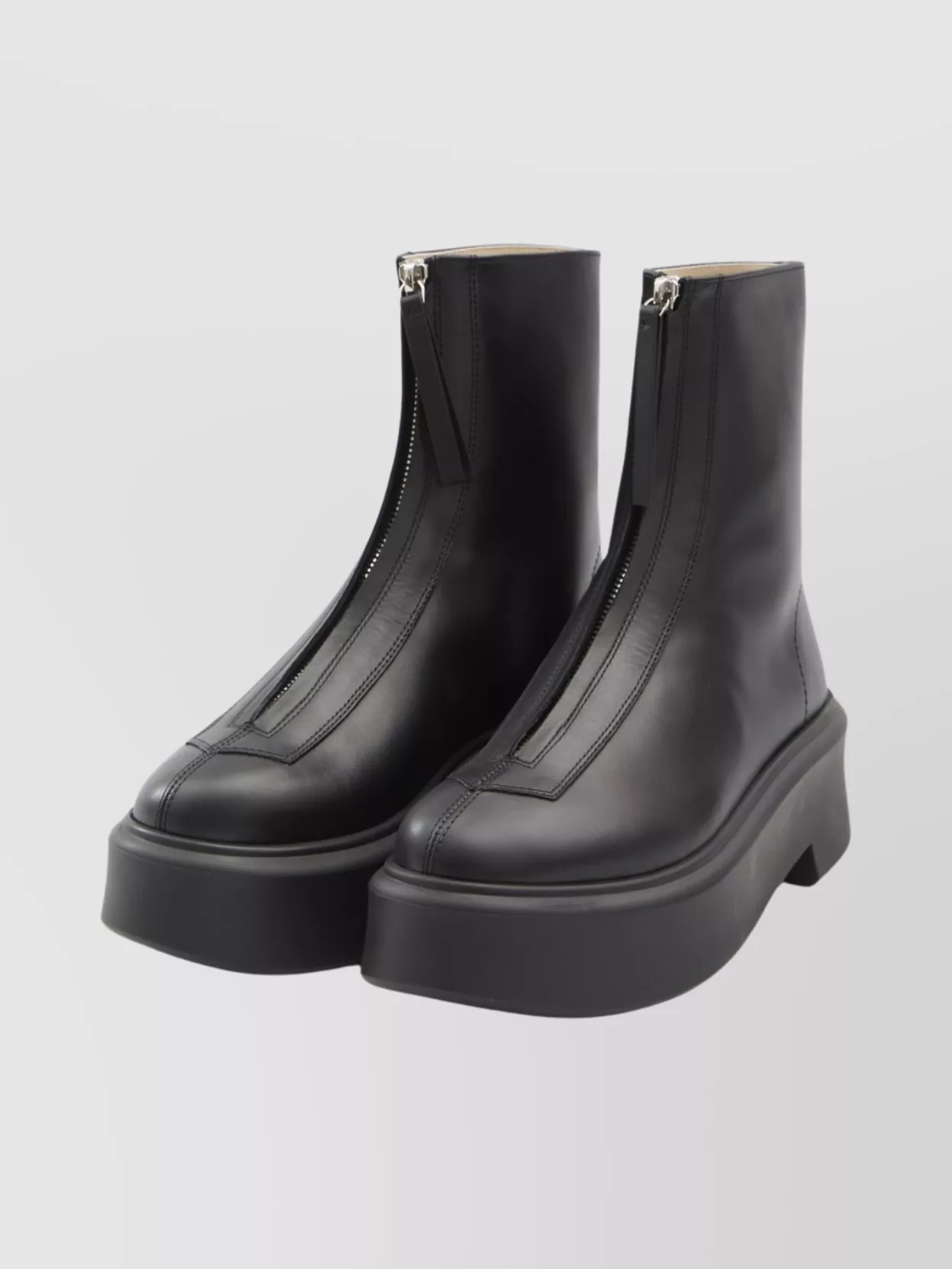 The Row Combat Style Platform Boots In Black