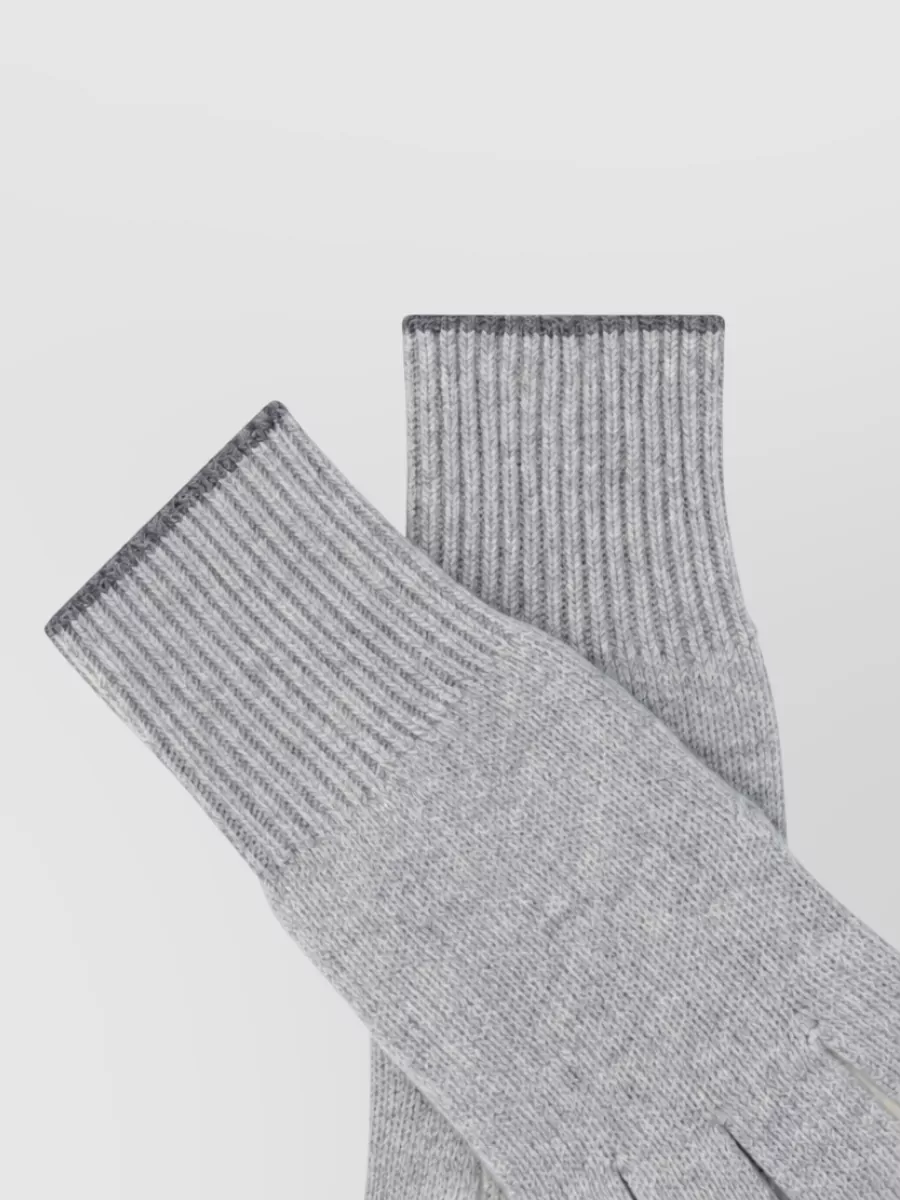 Brunello Cucinelli Cashmere Knitted Gloves
