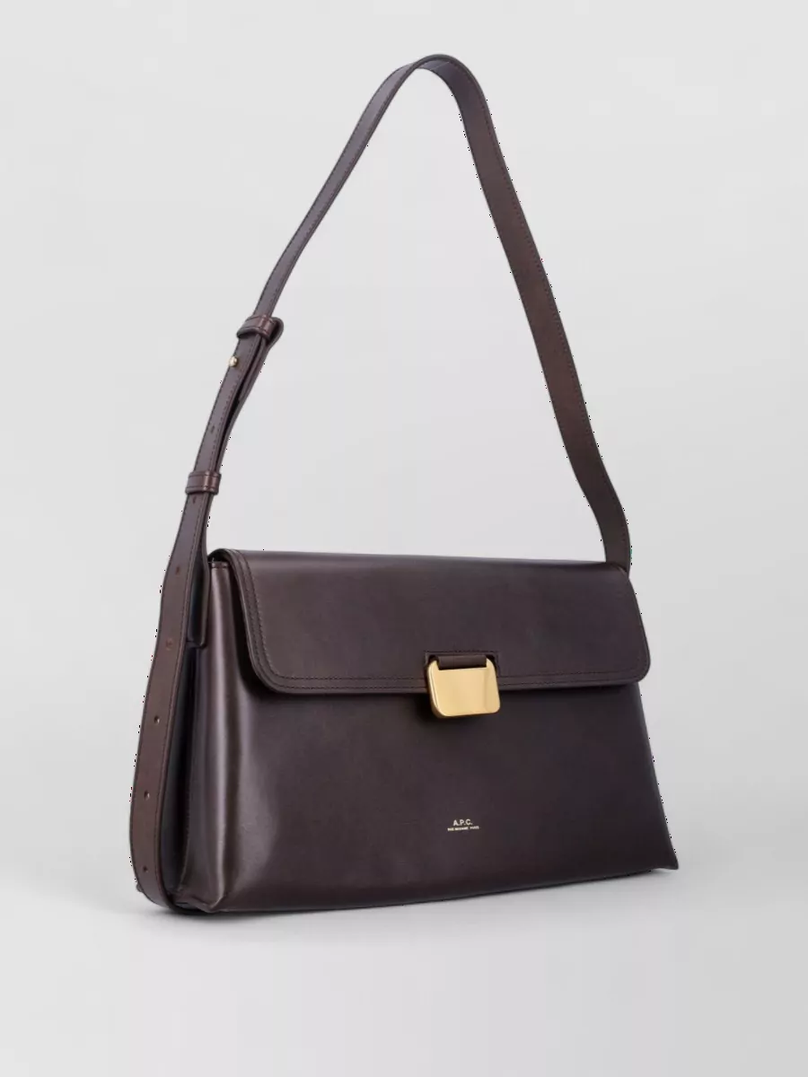 A.p.c. Sac Simone Leather Shoulder Bag