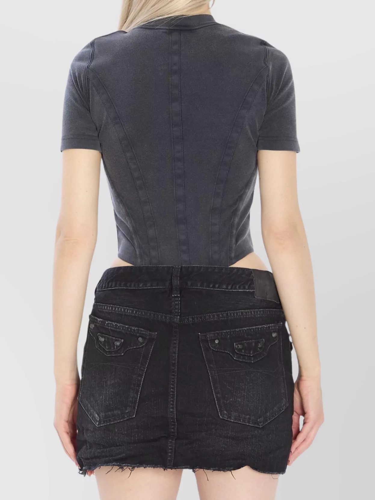 Balenciaga Fitted Corset Style T-Shirt