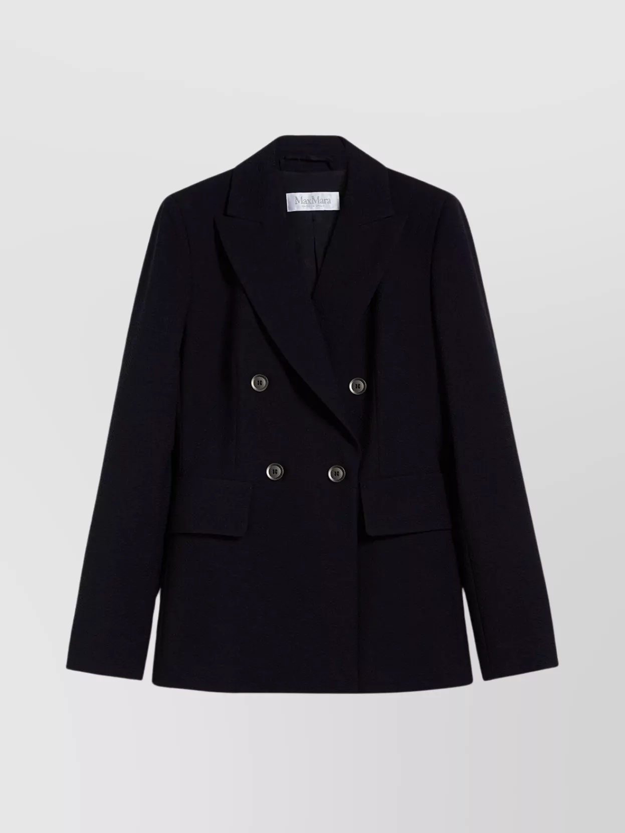Shop Max Mara Central Slit Double-breasted Blazer