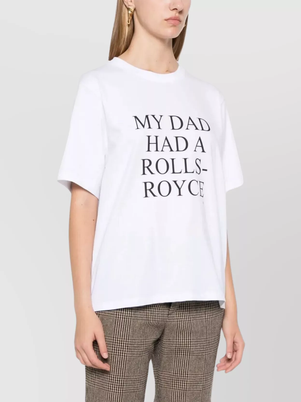 Victoria Beckham Rolls-royce Inspired Graphic Cotton T-shirt In White