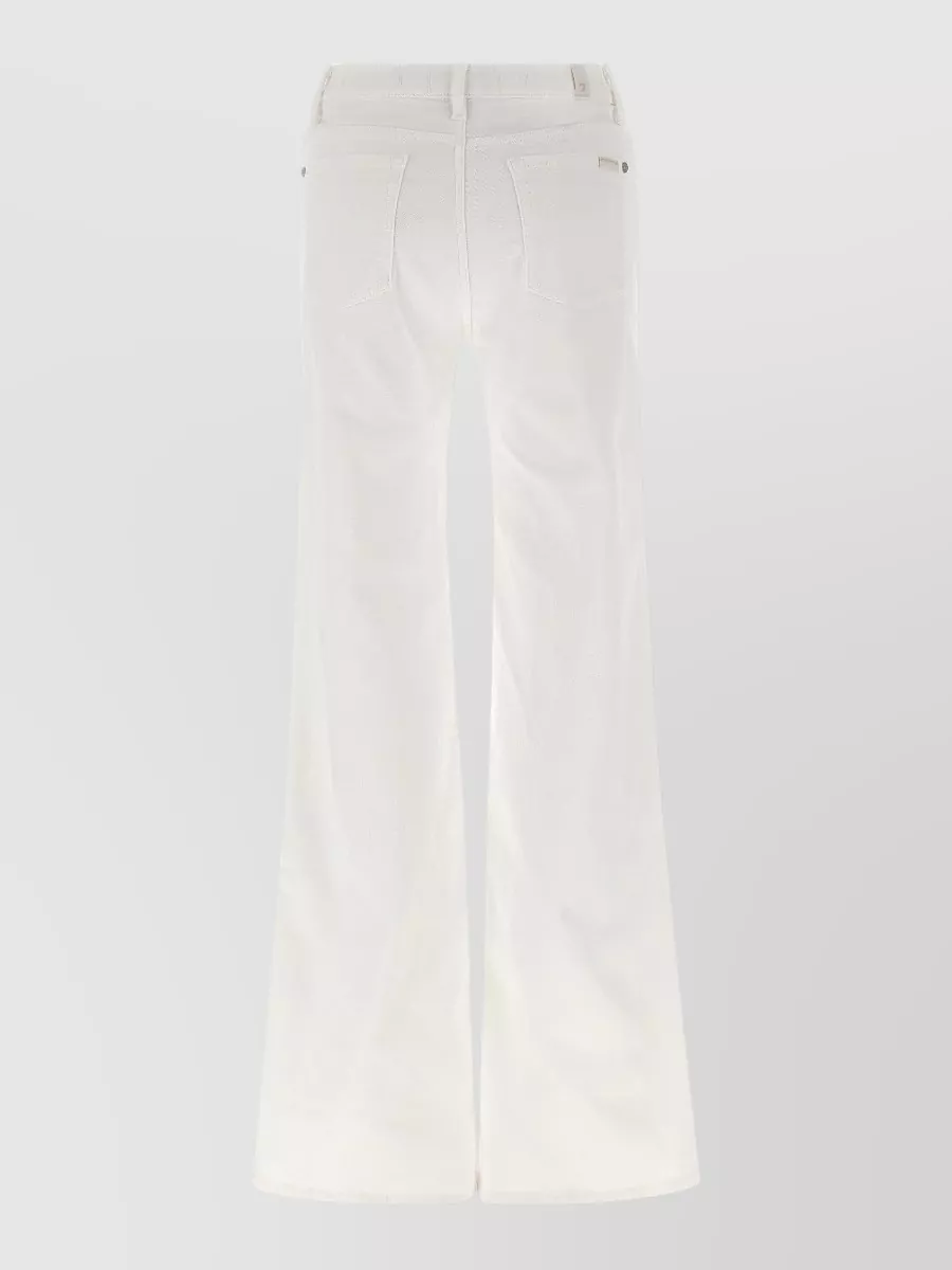 7 For All Mankind Dojo Denim Trousers Flared Leg Belt Loops