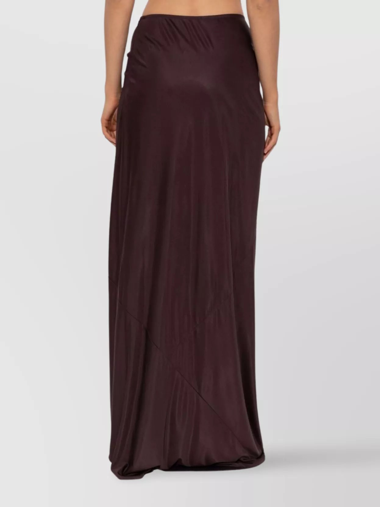 Dries Van Noten Midi Skirt With Asymmetric Hem And Twist Detail