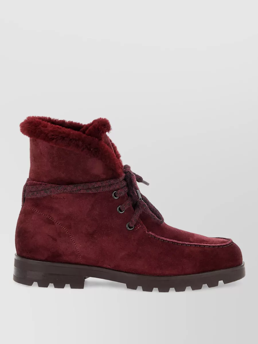 Santoni suede ankle boots