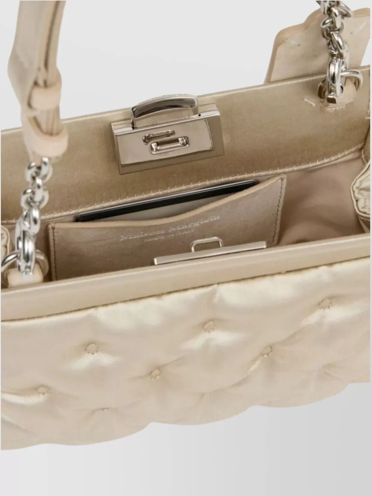 Maison Margiela Quilted Tote Bag Chain Strap