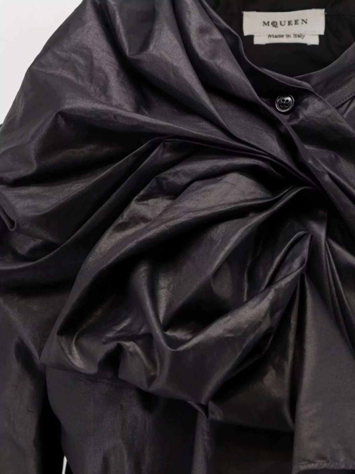 Alexander Mcqueen Cotton Shirt Featuring Bow Detail And Ruffles