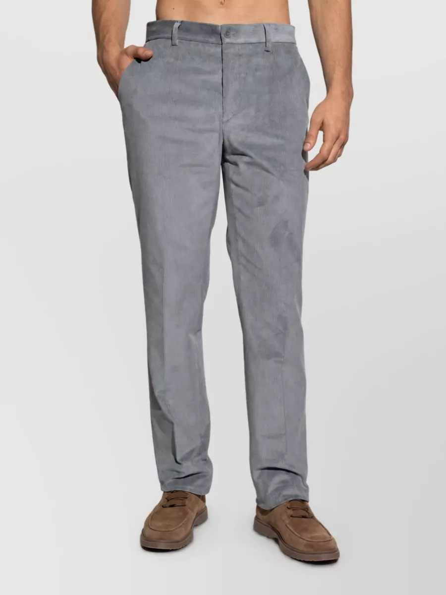 Etro Roma Cotton Straight-Leg Trousers